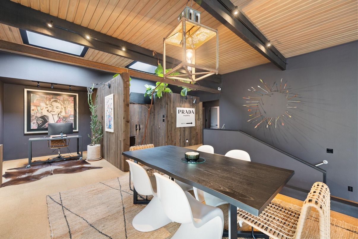 Dining room, Interior, Wooden Ceilings