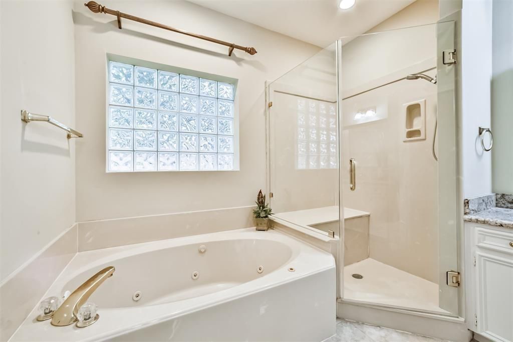 Bathroom, Glass Shower, Interior, Marble