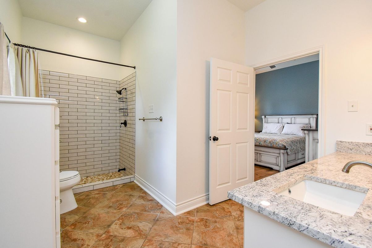 Bathroom, Bedroom, Glass Shower, Interior, Recessed Lighting