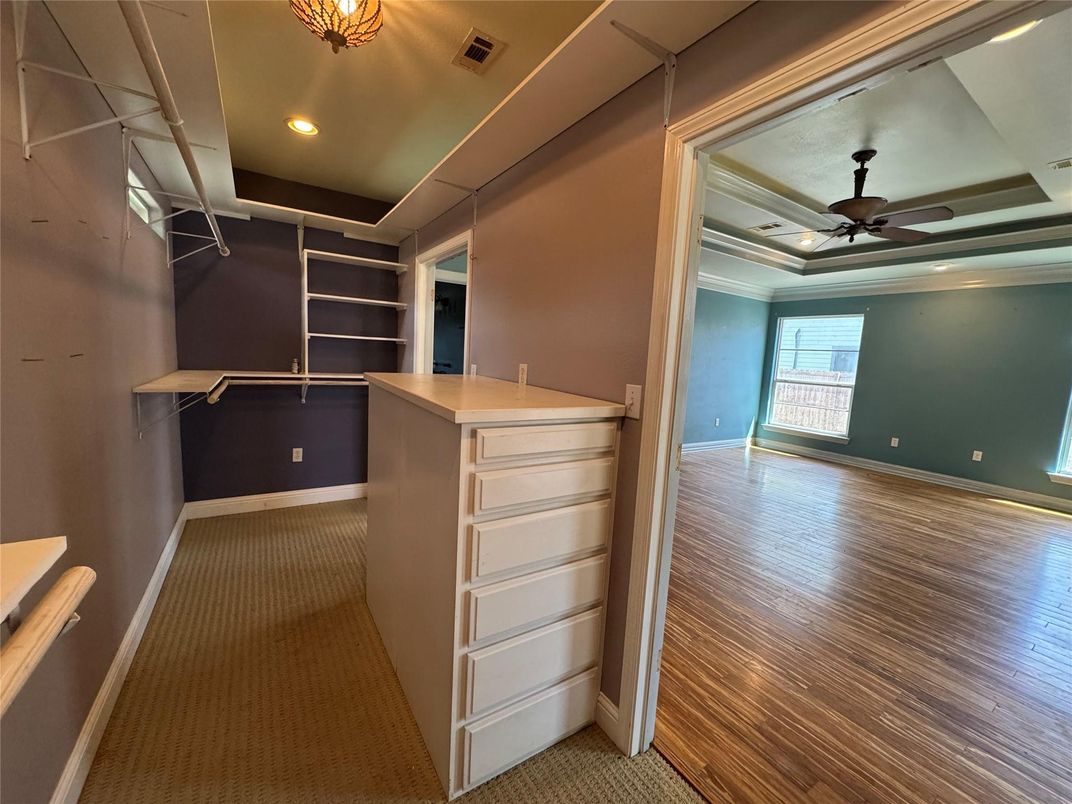 Interior, Recessed Lighting, Walk-in Closets, Wood Texture Flooring