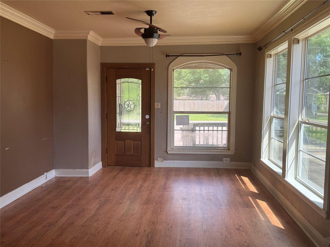 Empty room, Interior, Wood Texture Flooring