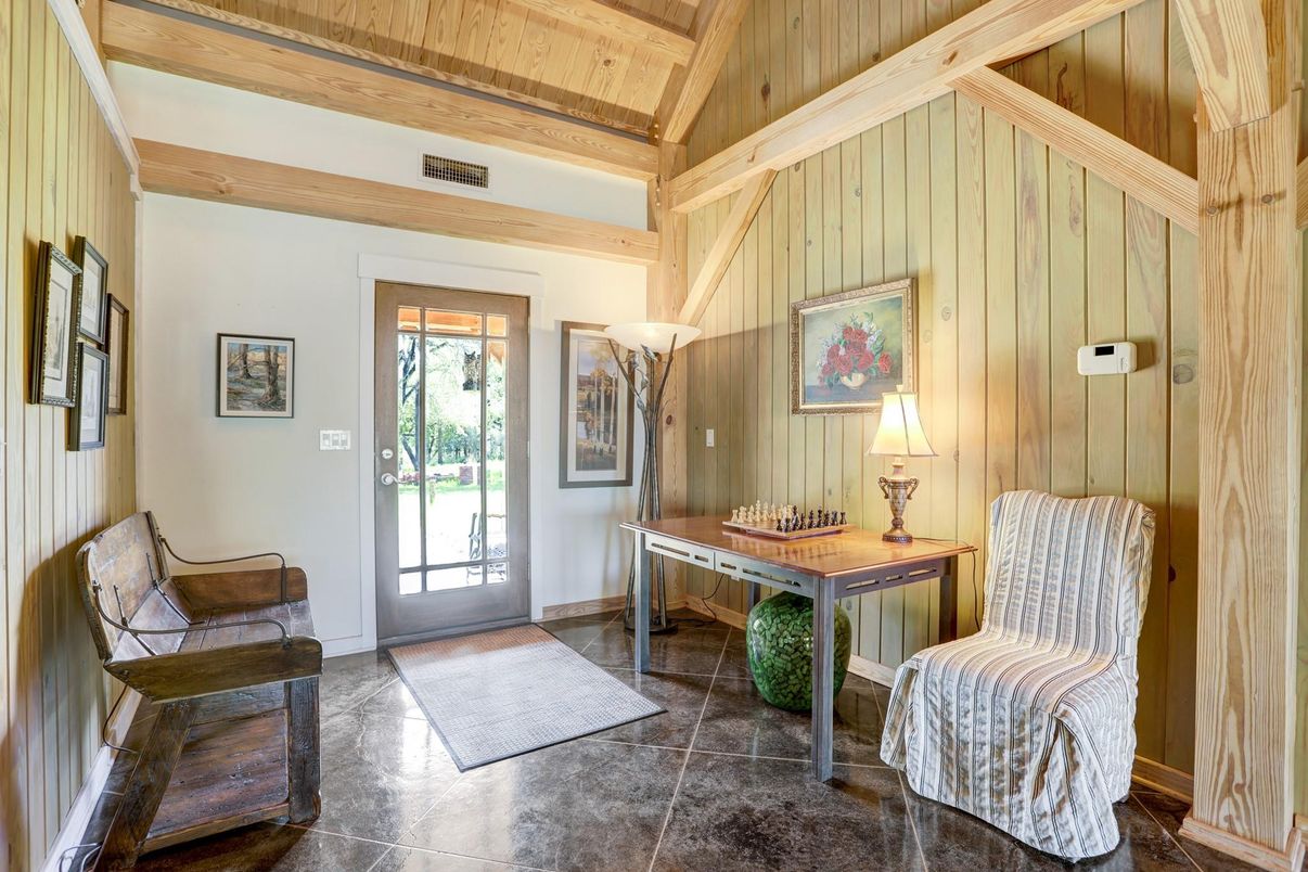 Home Office, Interior, Wooden Beams, Wooden Ceilings, Wooden Walls