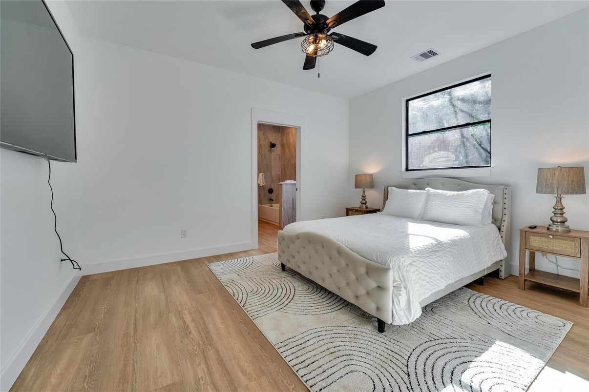 Bedroom, Interior, Wood Texture Flooring