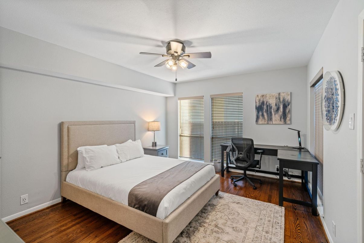 Bedroom, Home Office, Interior, Wood Texture Flooring