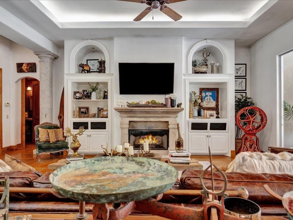 Fireplace, Interior, Living room, Wood Texture Flooring