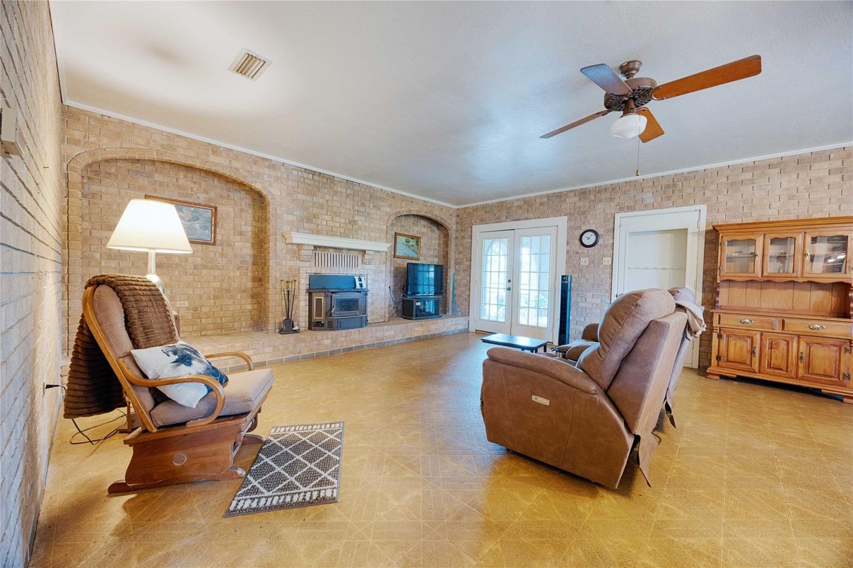 Fireplace, Interior, Living room, Stone Walls