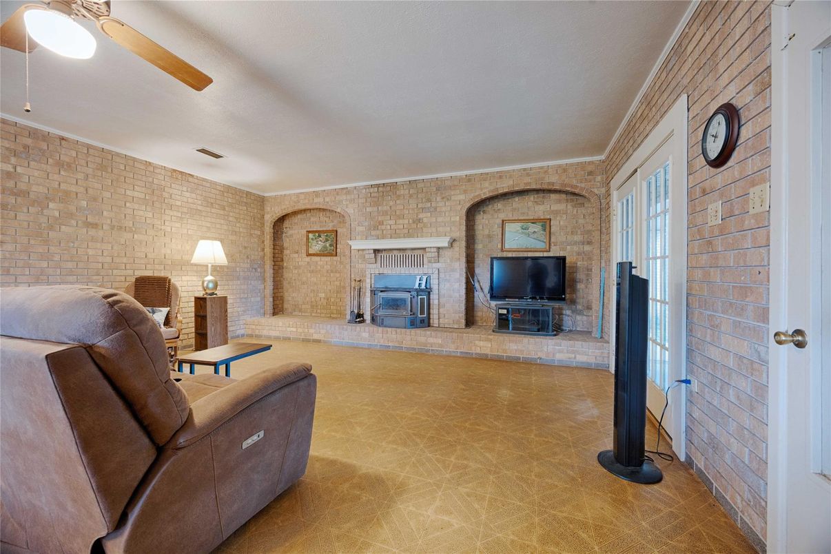 Fireplace, Interior, Living room, Stone Walls