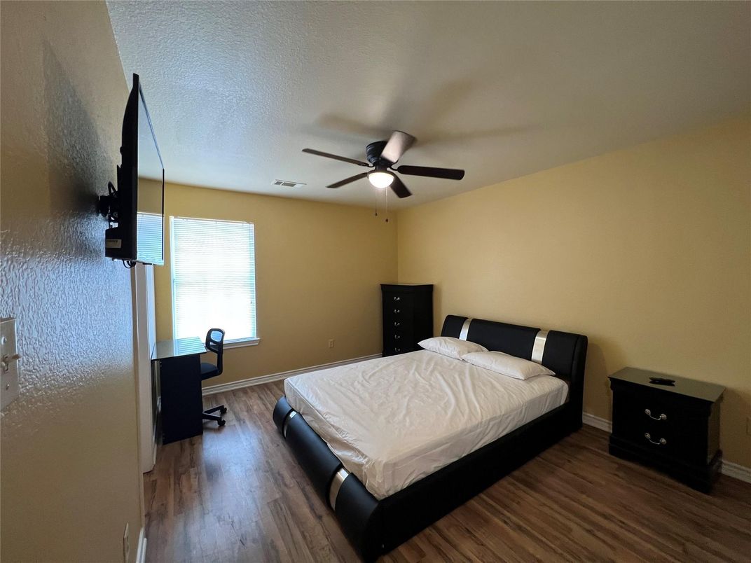 Bedroom, Interior, Wood Texture Flooring