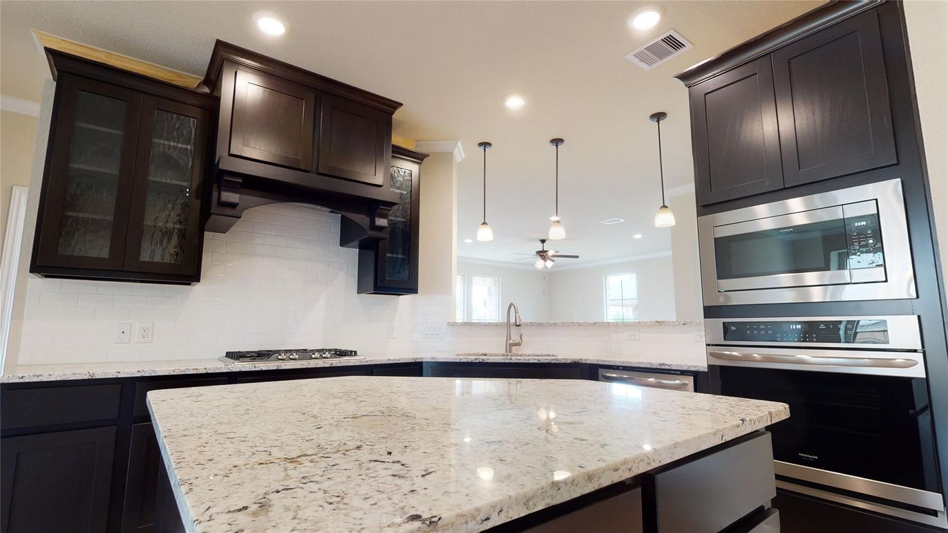 Interior, Kitchen, Pendant Lights, Recessed Lighting, Stainless Steel Appliances