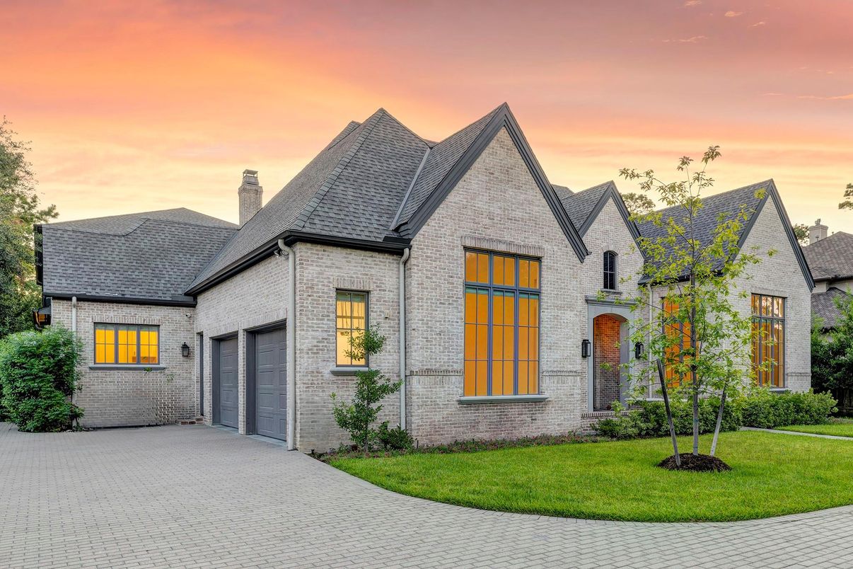 Attached, Exterior, Facade, Brick Facade, French Provincial