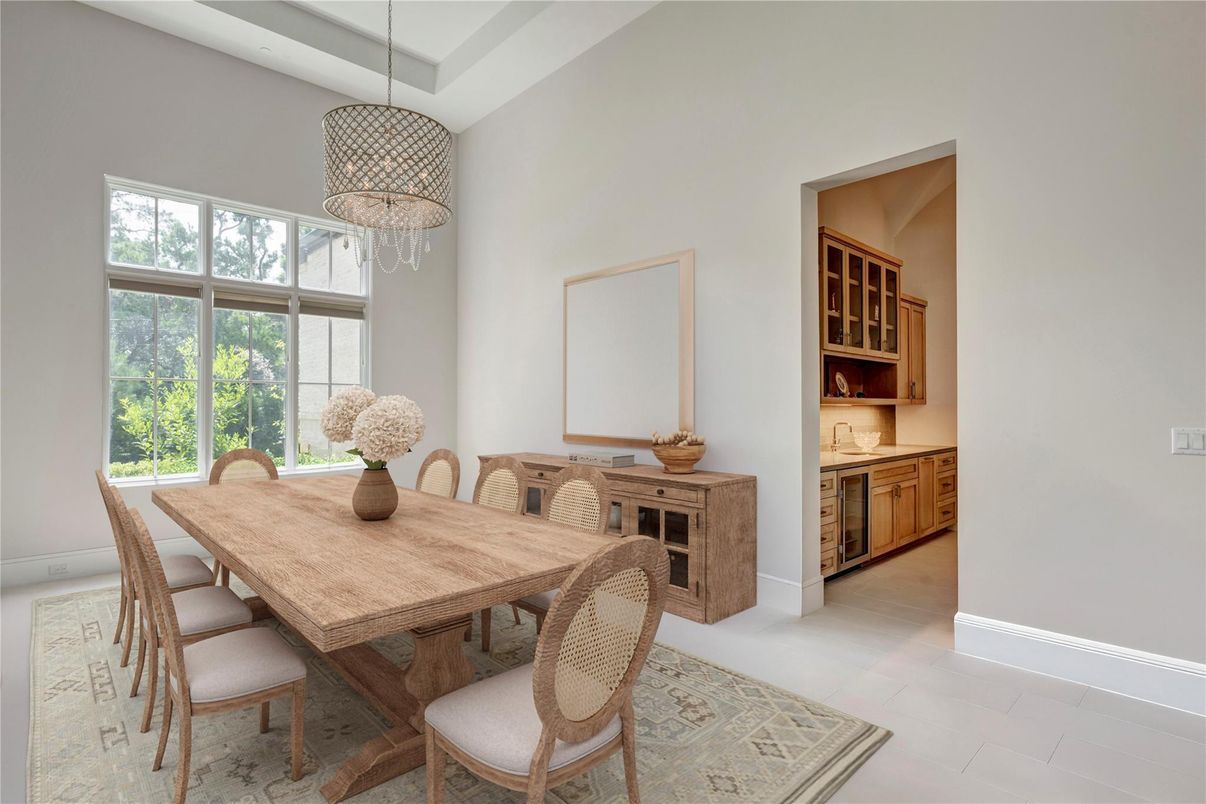 Dining room, Interior, Pendant Lights