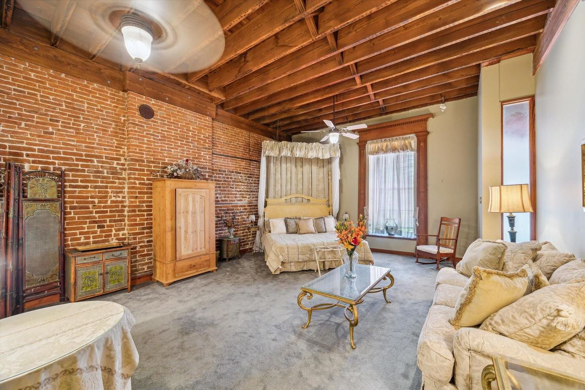 Interior, Living room, Stone Walls, Wooden Beams