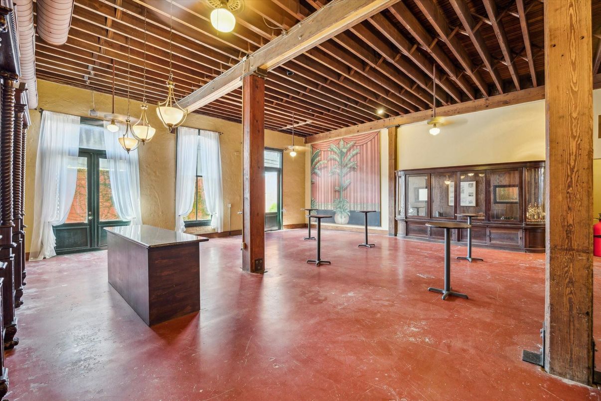 Interior, Pendant Lights, Wooden Beams