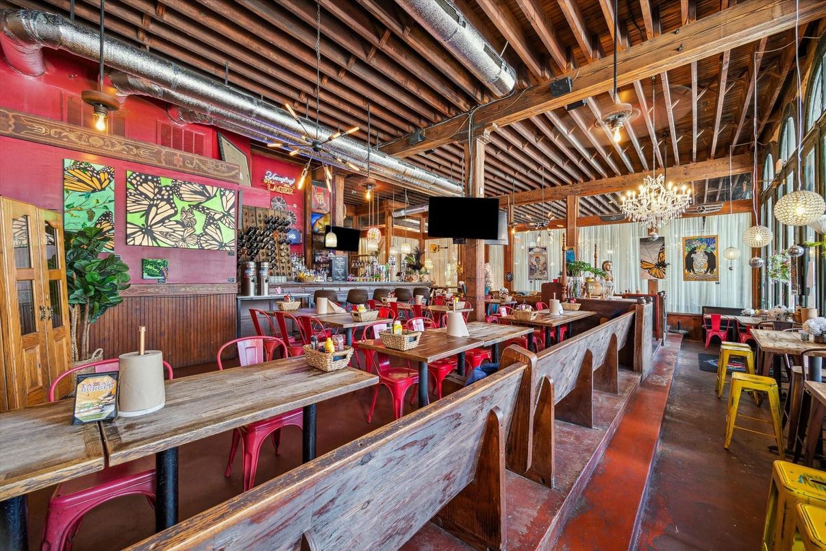 Chandelier, Dining room, Interior, Pendant Lights, Wooden Beams