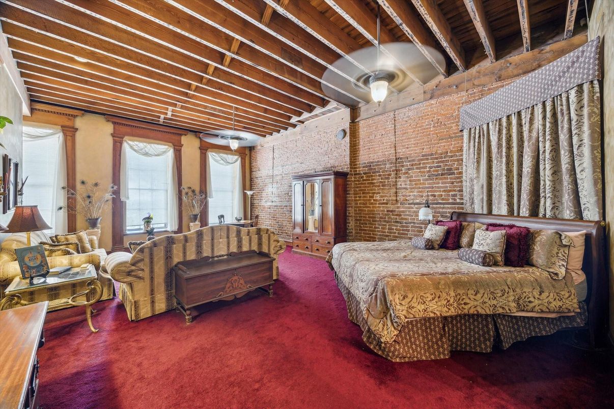 Bedroom, Interior, Stone Walls, Wooden Beams, Wooden Ceilings
