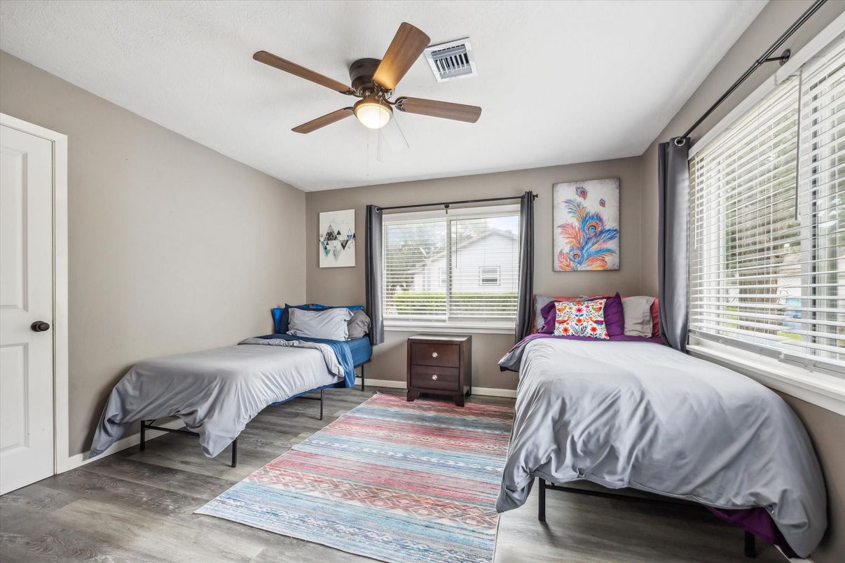 Bedroom, Interior, Wood Texture Flooring