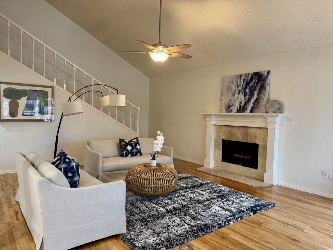 Fireplace, Interior, Living room, Wood Texture Flooring