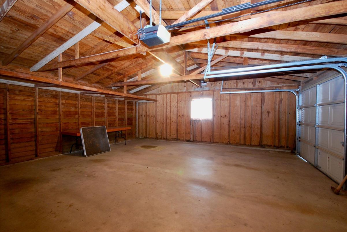 Garage, Interior, Wooden Beams, Wooden Ceilings, Wooden Walls