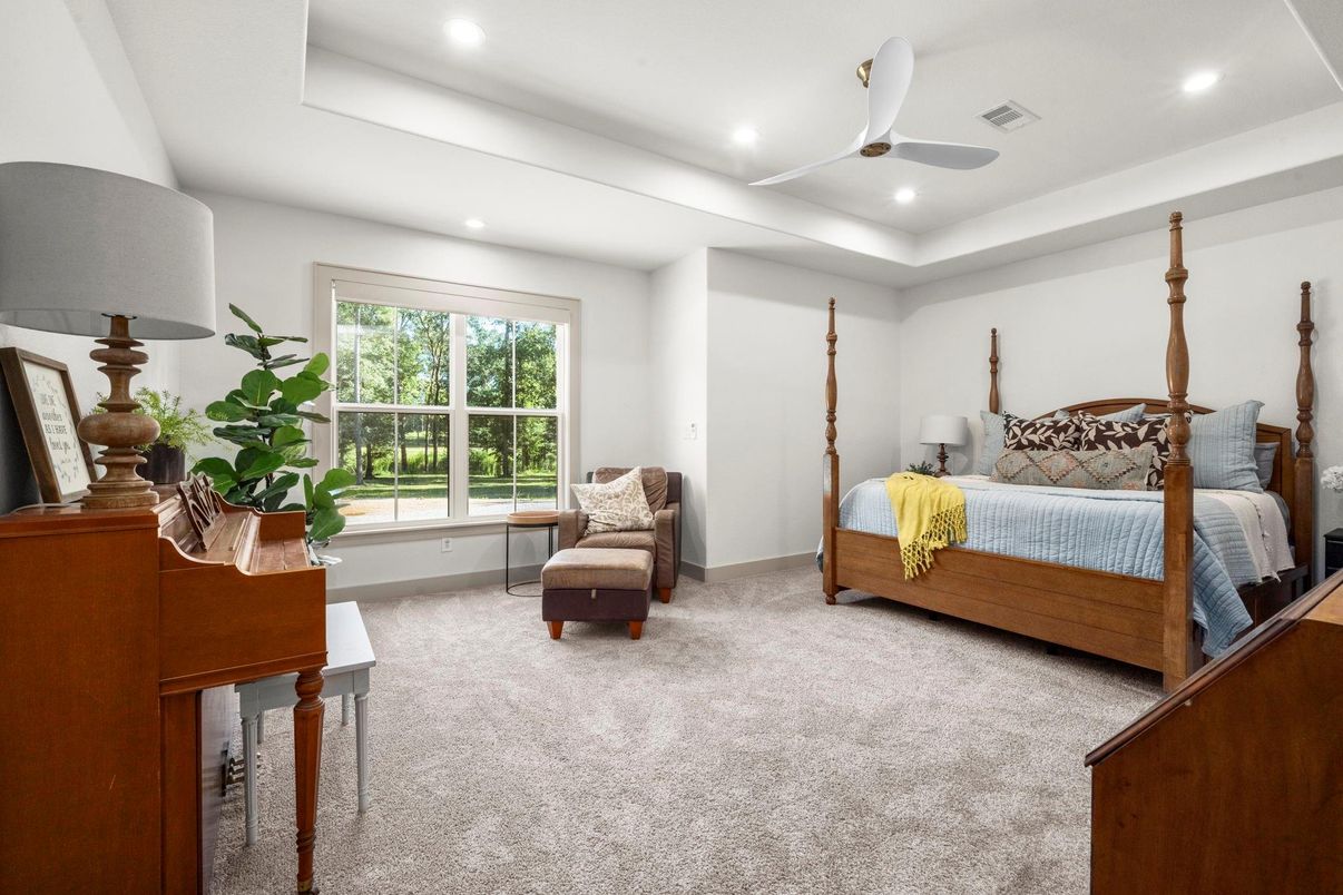 Bedroom, Interior, Recessed Lighting