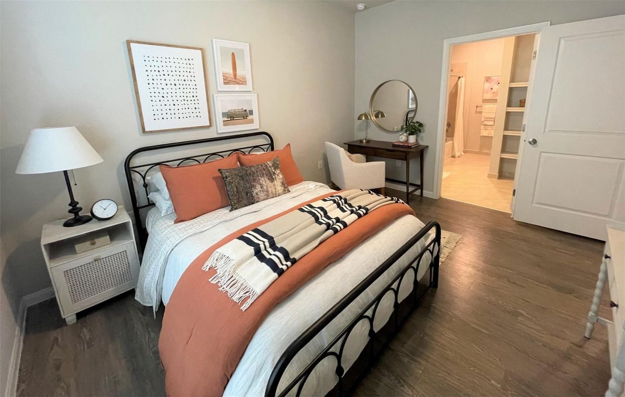 Bedroom, Interior, Wood Texture Flooring