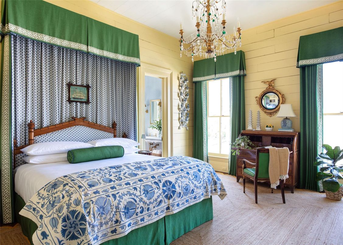 Bedroom, Chandelier, Interior