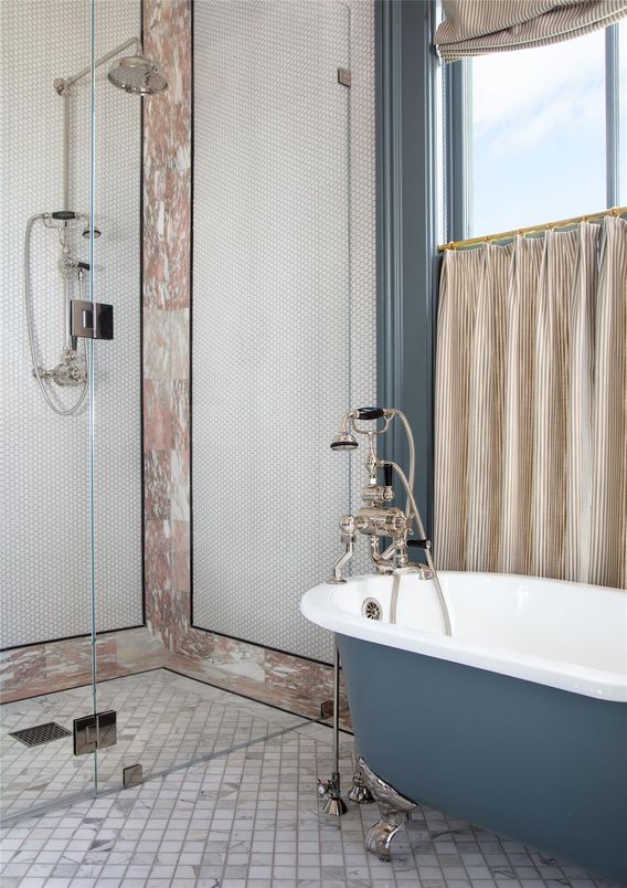 Bathroom, Free Standing Baths, Glass Shower, Interior