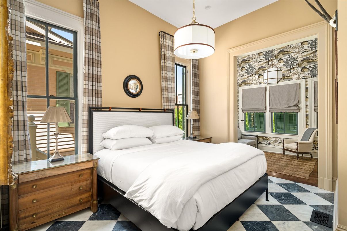 Bedroom, Interior, Pendant Lights
