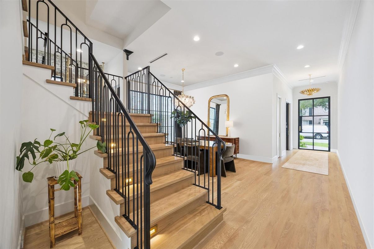 Chandelier, Interior, Pendant Lights, Recessed Lighting, Wood Texture Flooring