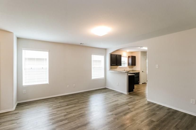 Empty room, Interior, Kitchen, Wood Texture Flooring