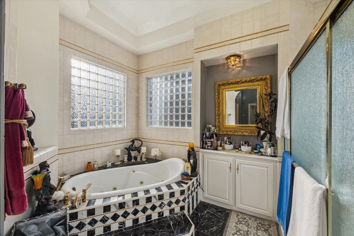 Bathroom, Glass Shower, Interior, Marble