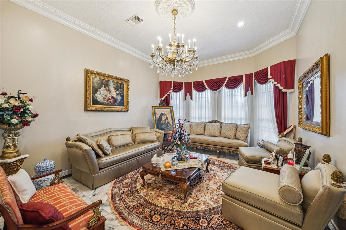 Chandelier, Interior, Living room, Recessed Lighting