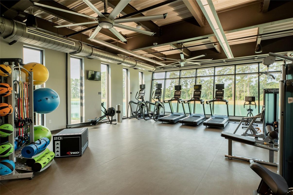 Fitness Equipment, Gym, Interior