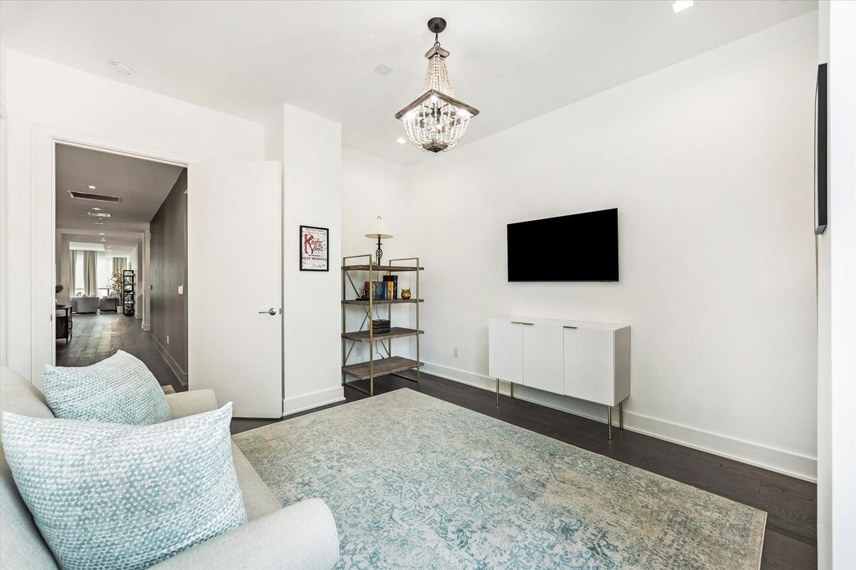 Chandelier, Interior, Pendant Lights, Recessed Lighting, Wood Texture Flooring