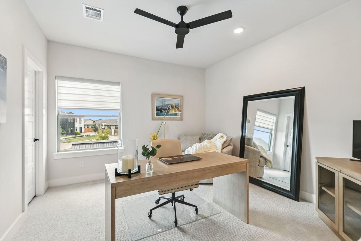 Home Office, Interior, Recessed Lighting