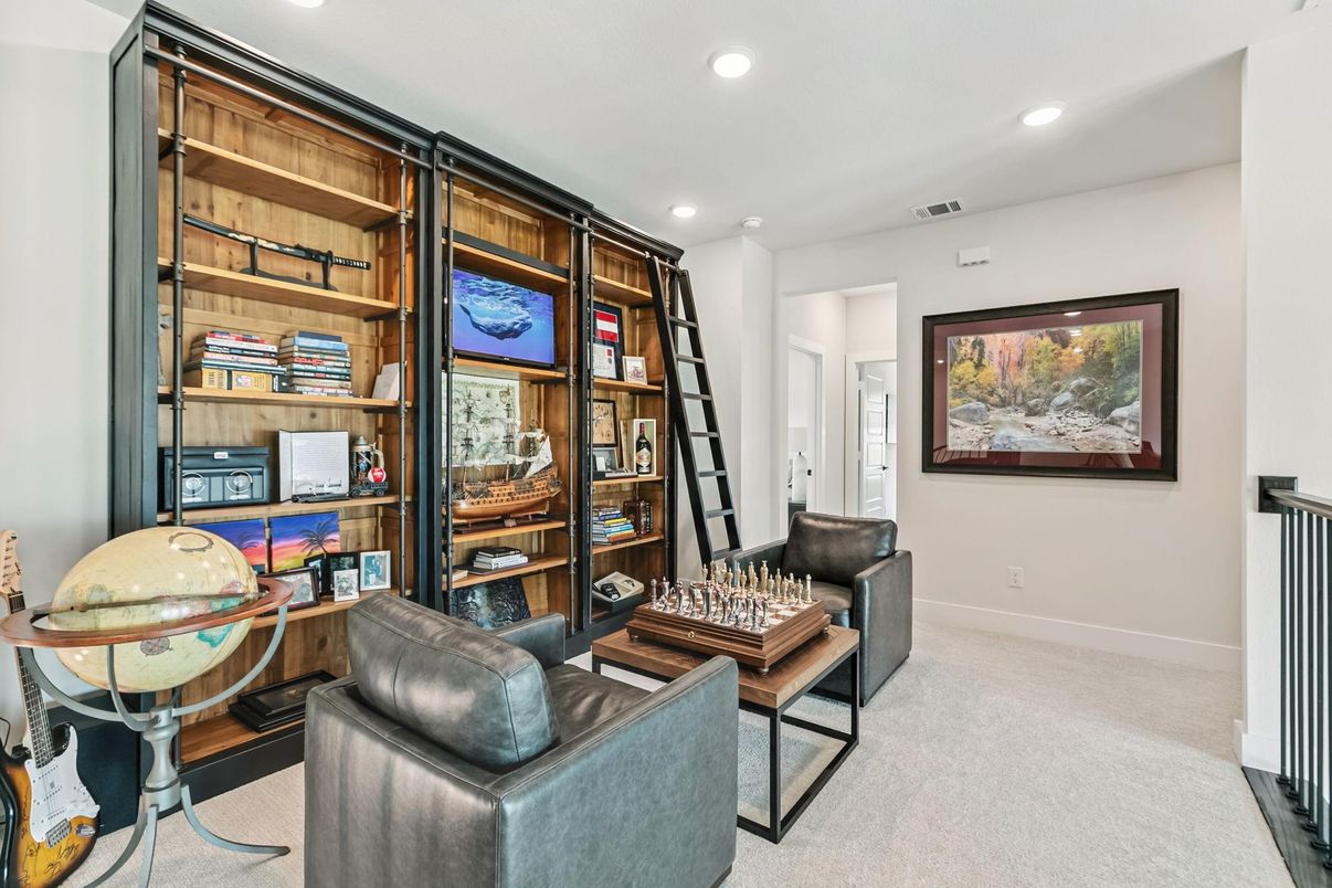 Interior, Living room, Recessed Lighting