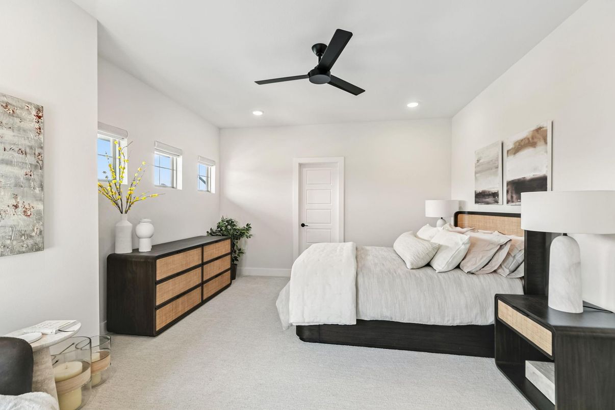 Bedroom, Interior, Recessed Lighting