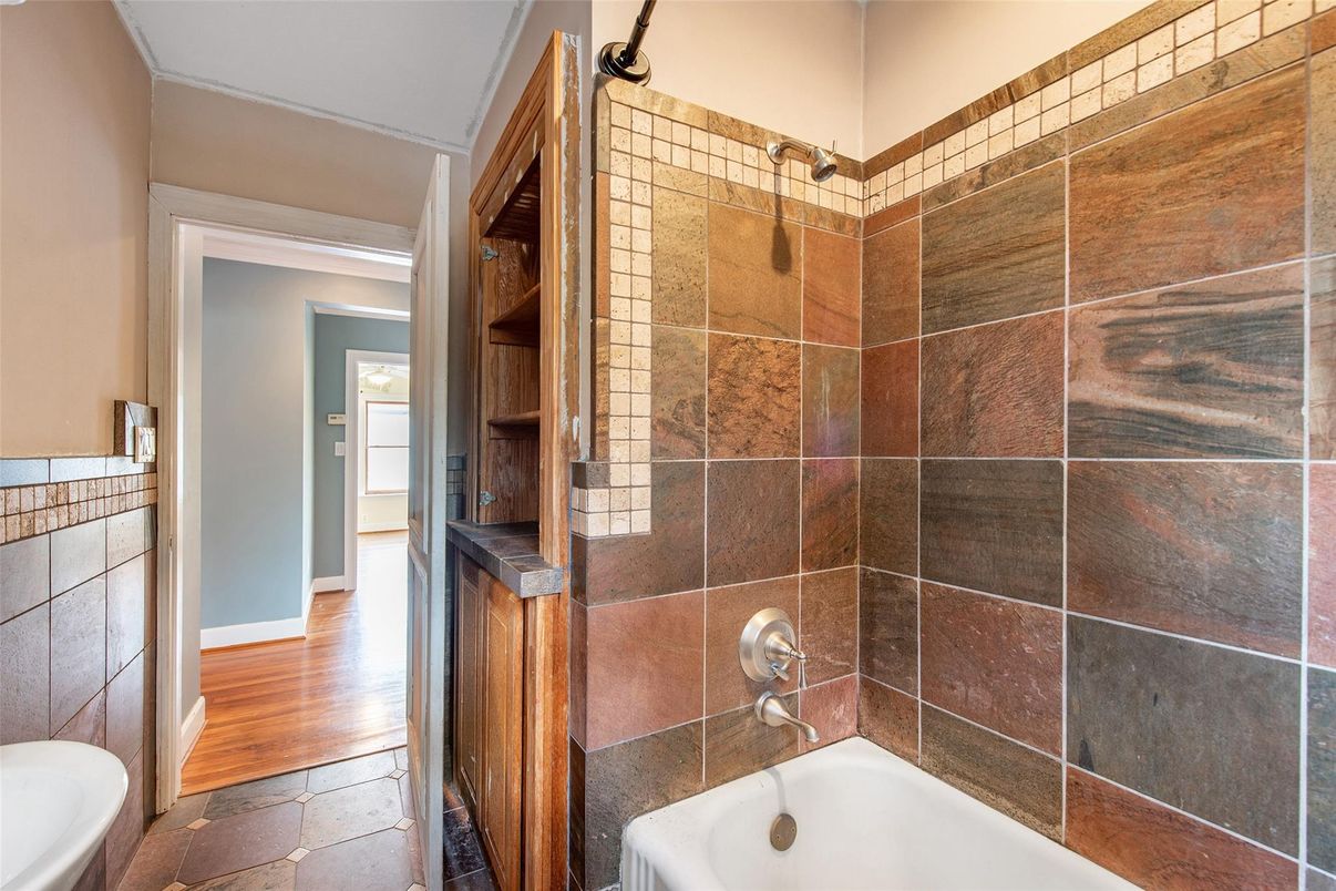 Bathroom, Interior, Wood Texture Flooring