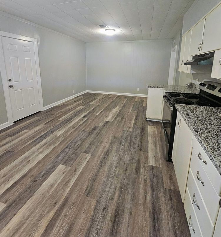 Empty room, Interior, Kitchen, Wood Texture Flooring