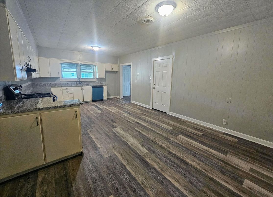 Interior, Kitchen, Wood Texture Flooring