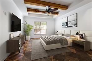 Bedroom, Interior, Wooden Beams, Wood Texture Flooring