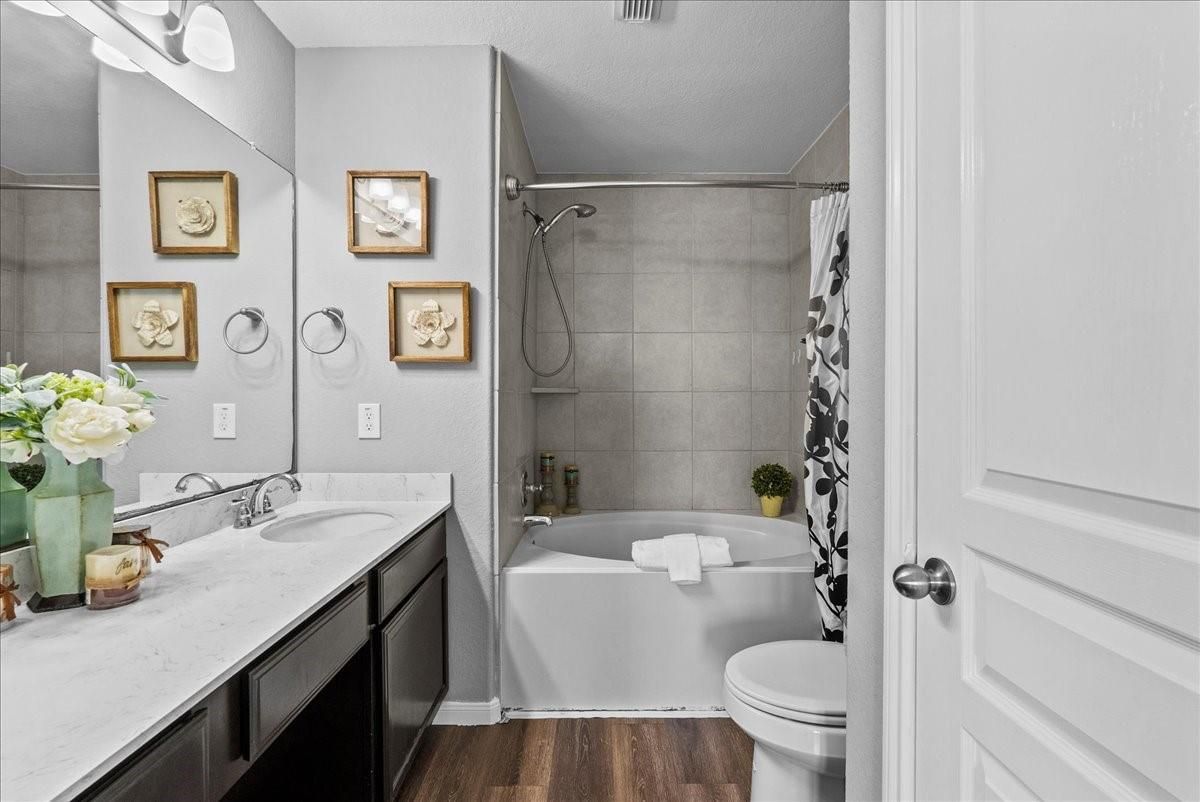 Bathroom, Interior, Wood Texture Flooring