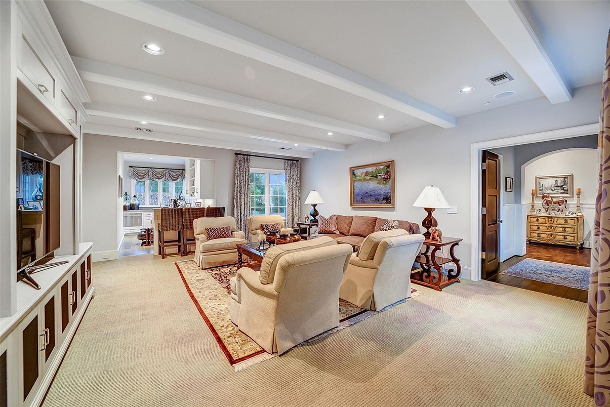 Interior, Living room, Recessed Lighting