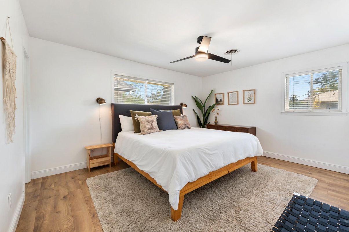 Bedroom, Interior, Wood Texture Flooring