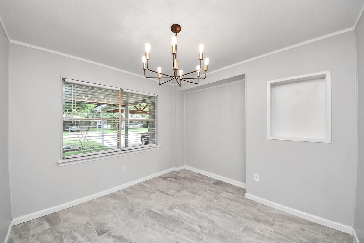 Chandelier, Empty room, Interior