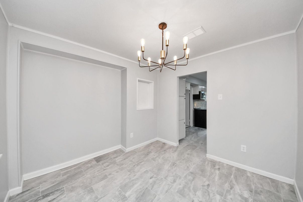 Chandelier, Empty room, Interior