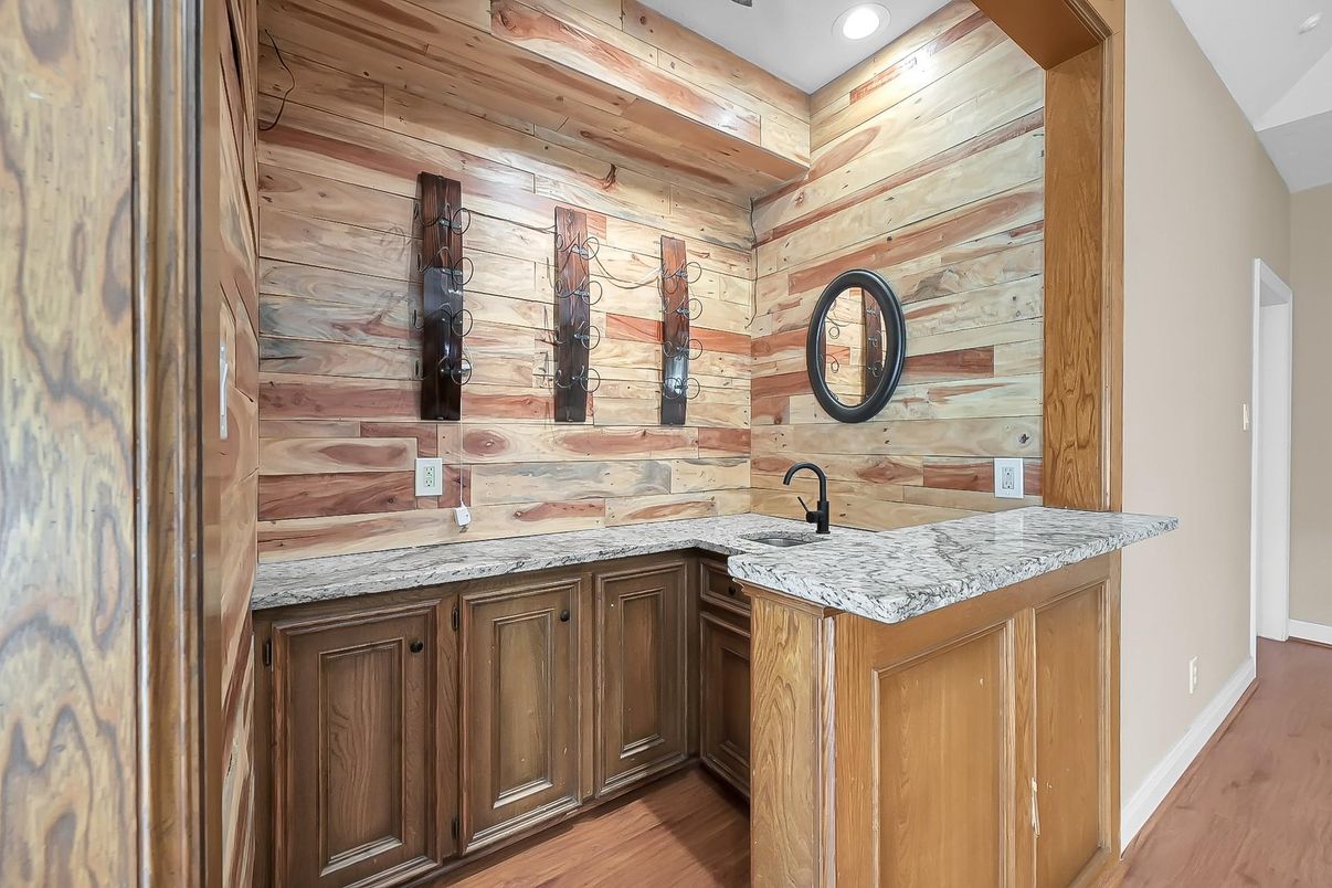 Interior, Recessed Lighting, Wood Texture Flooring, Wooden Walls