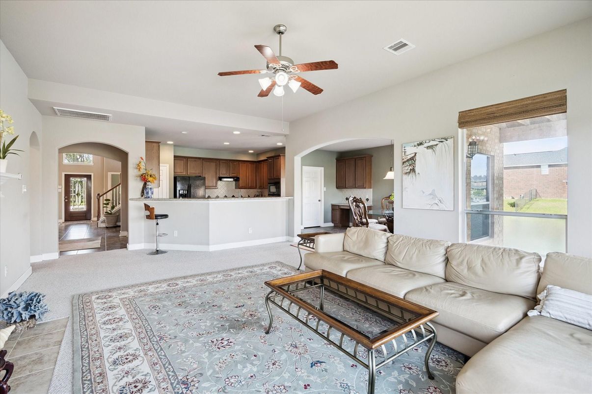 Interior, Kitchen, Living room, Recessed Lighting, Stainless Steel Appliances