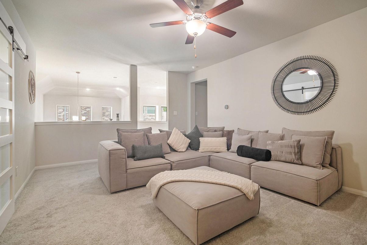 Interior, Living room, Recessed Lighting