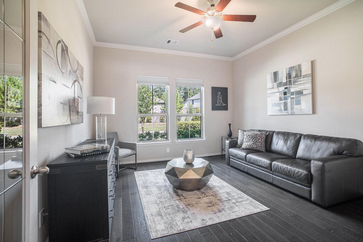 Home Office, Interior, Wood Texture Flooring