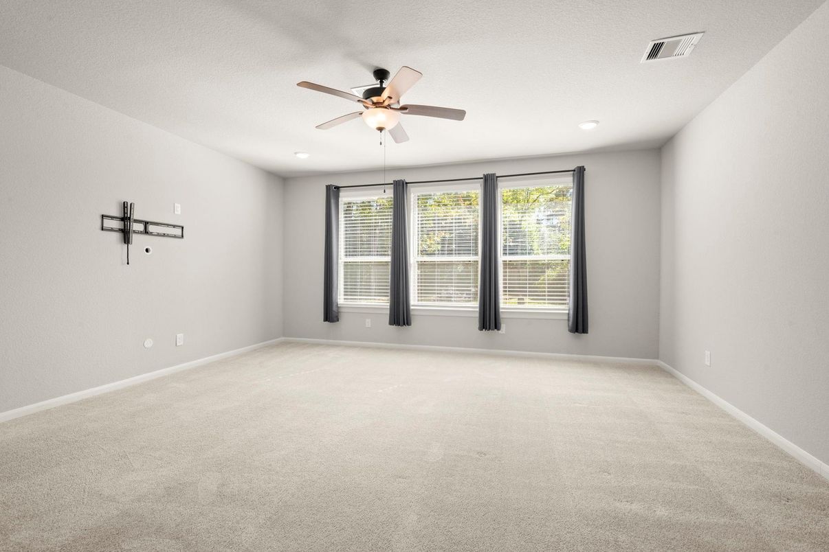 Empty room, Interior, Recessed Lighting